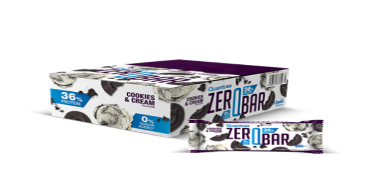 Zero Q-Bar Cookies & Cream 60gr x 12uds